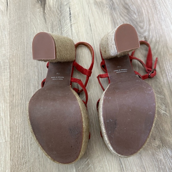 Jeffrey Campbell platforms red suede - Picture 5 of 6